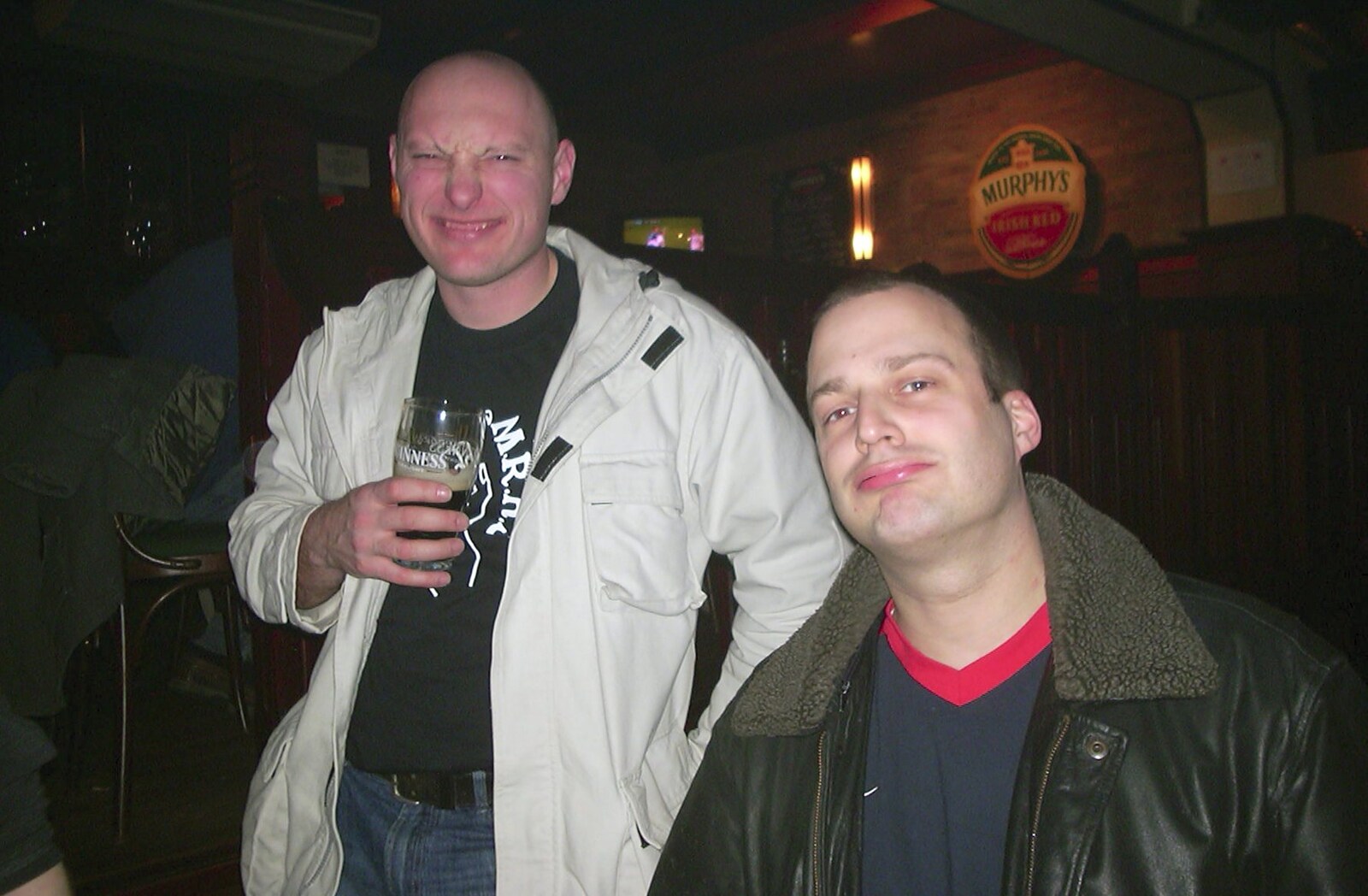 We meet up with Nosher's old school mate Martin from Anne Frank, Markets and Mikey-P's Stag Do, Amsterdam, Netherlands - 6th March 2004