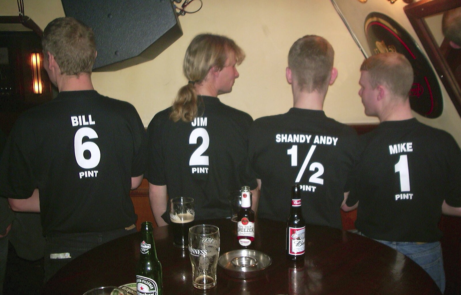 Consumption capability is printed on the back from Anne Frank, Markets and Mikey-P's Stag Do, Amsterdam, Netherlands - 6th March 2004