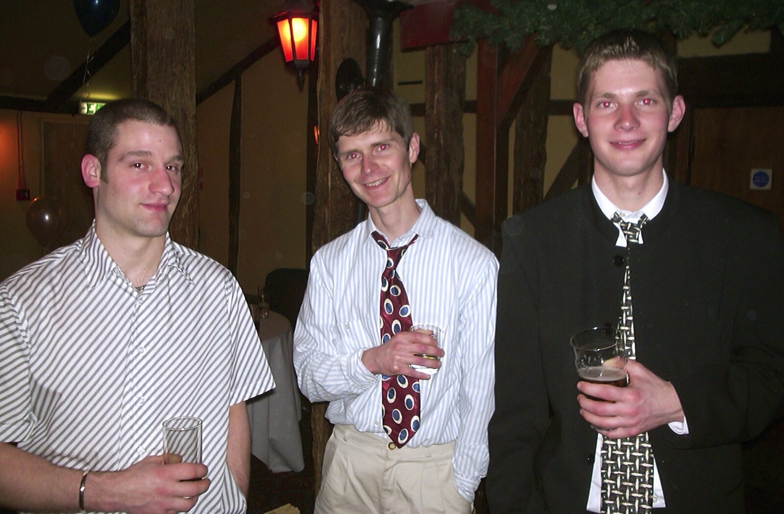 Robert de Niro, Ninja M and The Boy Phil from Mikey-P and Clare's Wedding Reception, Brome Grange, Suffolk - 20th March 2004