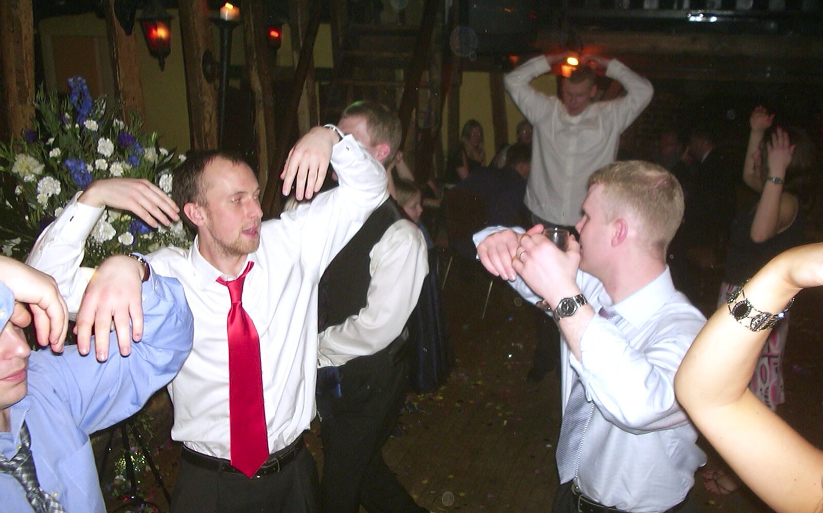 Probably some YMCA dancing from Mikey-P and Clare's Wedding Reception, Brome Grange, Suffolk - 20th March 2004