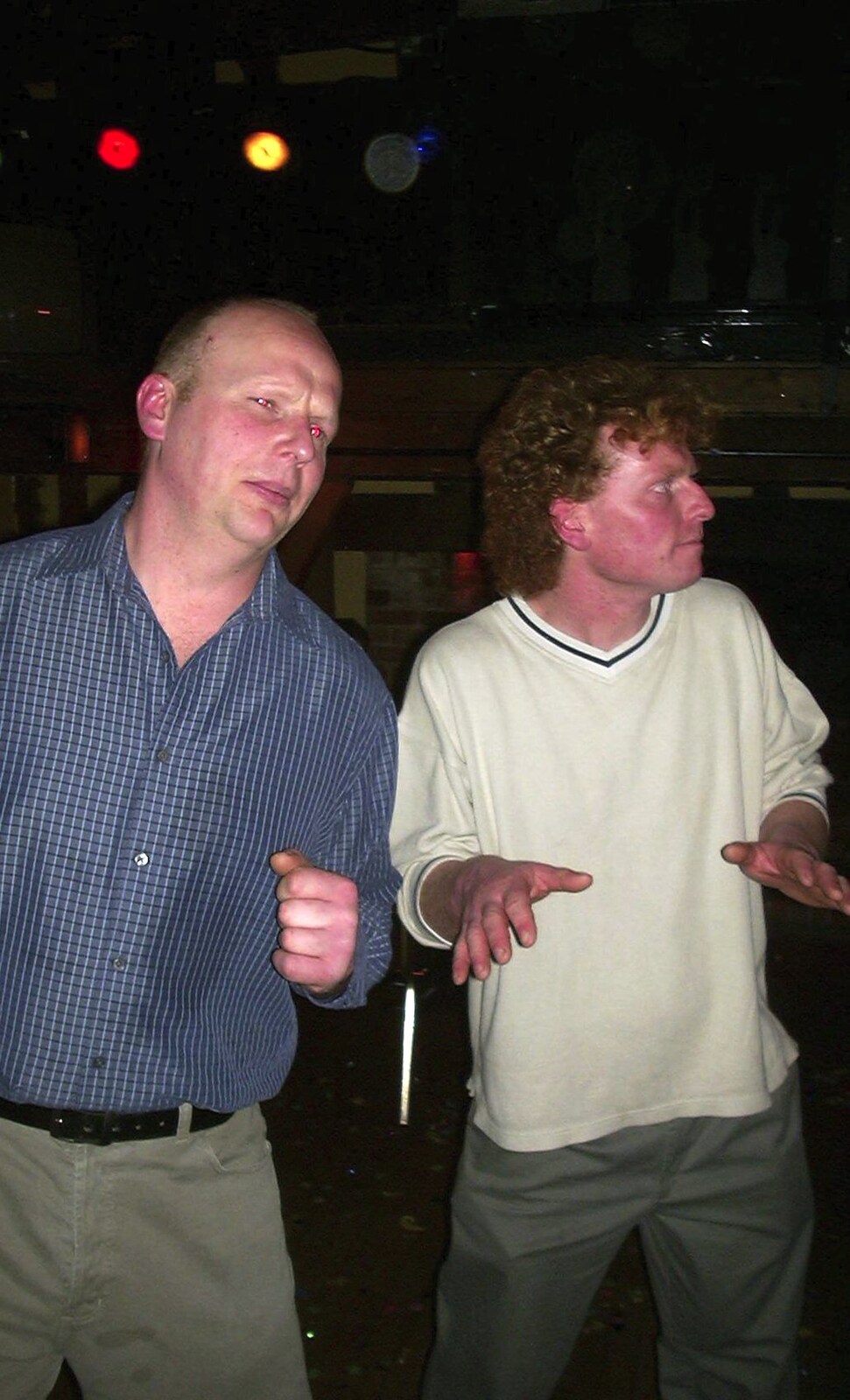 Tim and Wavy from Mikey-P and Clare's Wedding Reception, Brome Grange, Suffolk - 20th March 2004