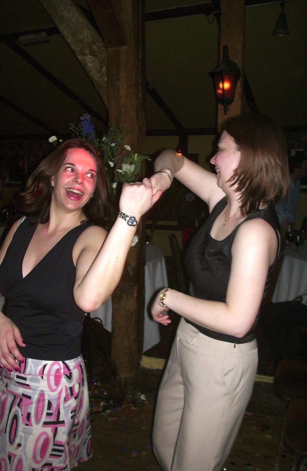 Jen and Jackie from Mikey-P and Clare's Wedding Reception, Brome Grange, Suffolk - 20th March 2004