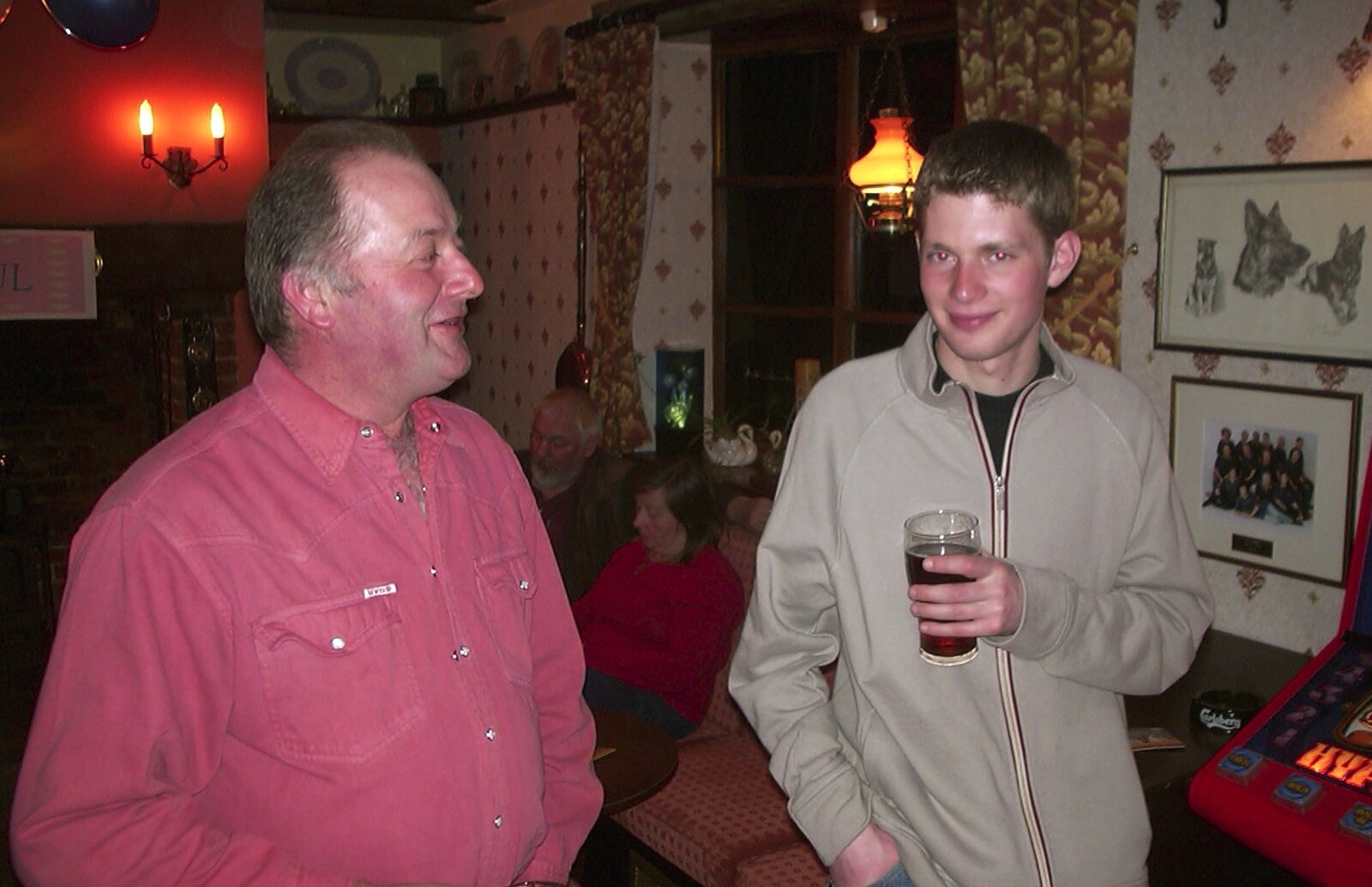 Paul and Claire's Engagement Party, Brome Swan, Suffolk - 27th March 2004: Ian and Phil
