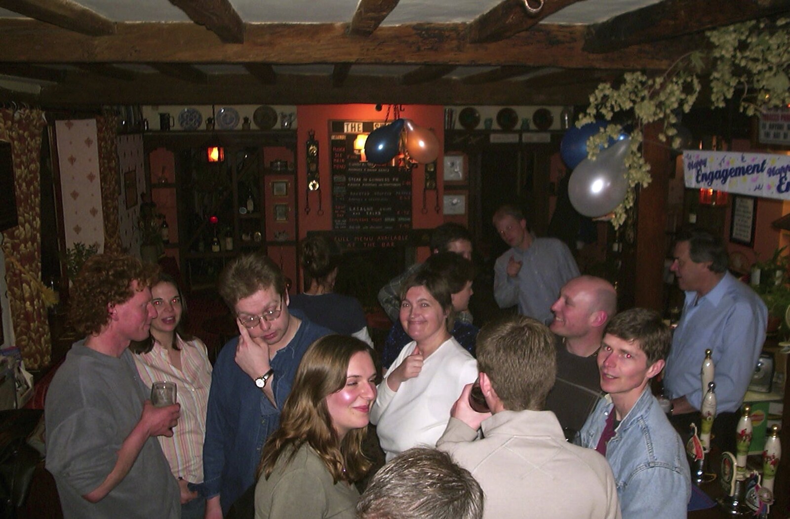 Paul and Claire's Engagement Party, Brome Swan, Suffolk - 27th March 2004: Another pub scene