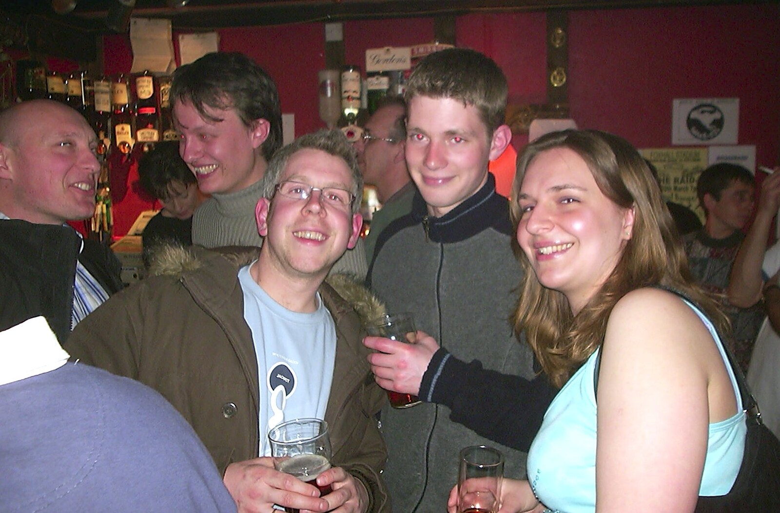 A March Miscellany: The BBs, Pulham Pubs and Broken Cars - Norfolk and Cambridgeshire, 31st March 2004: John, The Boy Phil and Jess