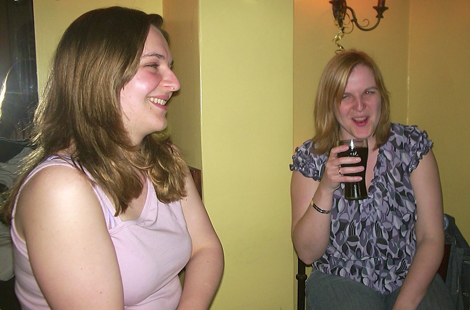 A March Miscellany: The BBs, Pulham Pubs and Broken Cars - Norfolk and Cambridgeshire, 31st March 2004: Jess and Sarah