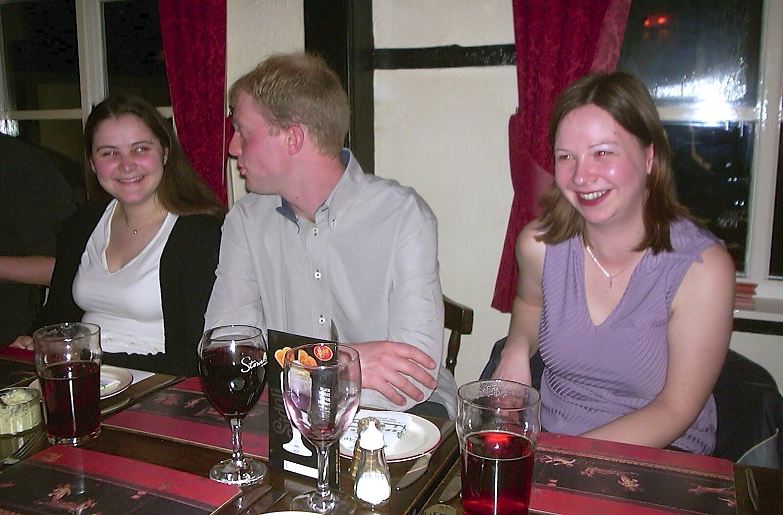 We're still waiting, as stuff is late from Jess's Birthday Do, The King's Head, Pulham St Mary, Norfolk - 3rd April 2004