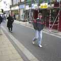 Ninja M wanders past, Moping in Southwold, Suffolk - 3rd April 2004