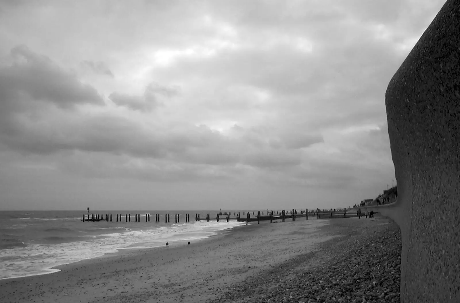 Down on the beach at Southwold, from Moping in Southwold, Suffolk - 3rd April 2004