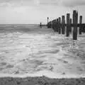 Groynes in the sea, Moping in Southwold, Suffolk - 3rd April 2004