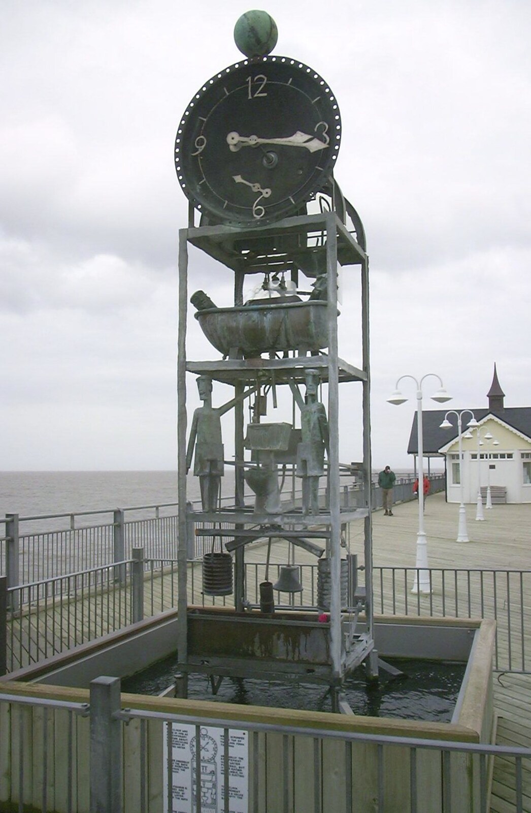 Tim Hunkin's brilliant water clock from Moping in Southwold, Suffolk - 3rd April 2004