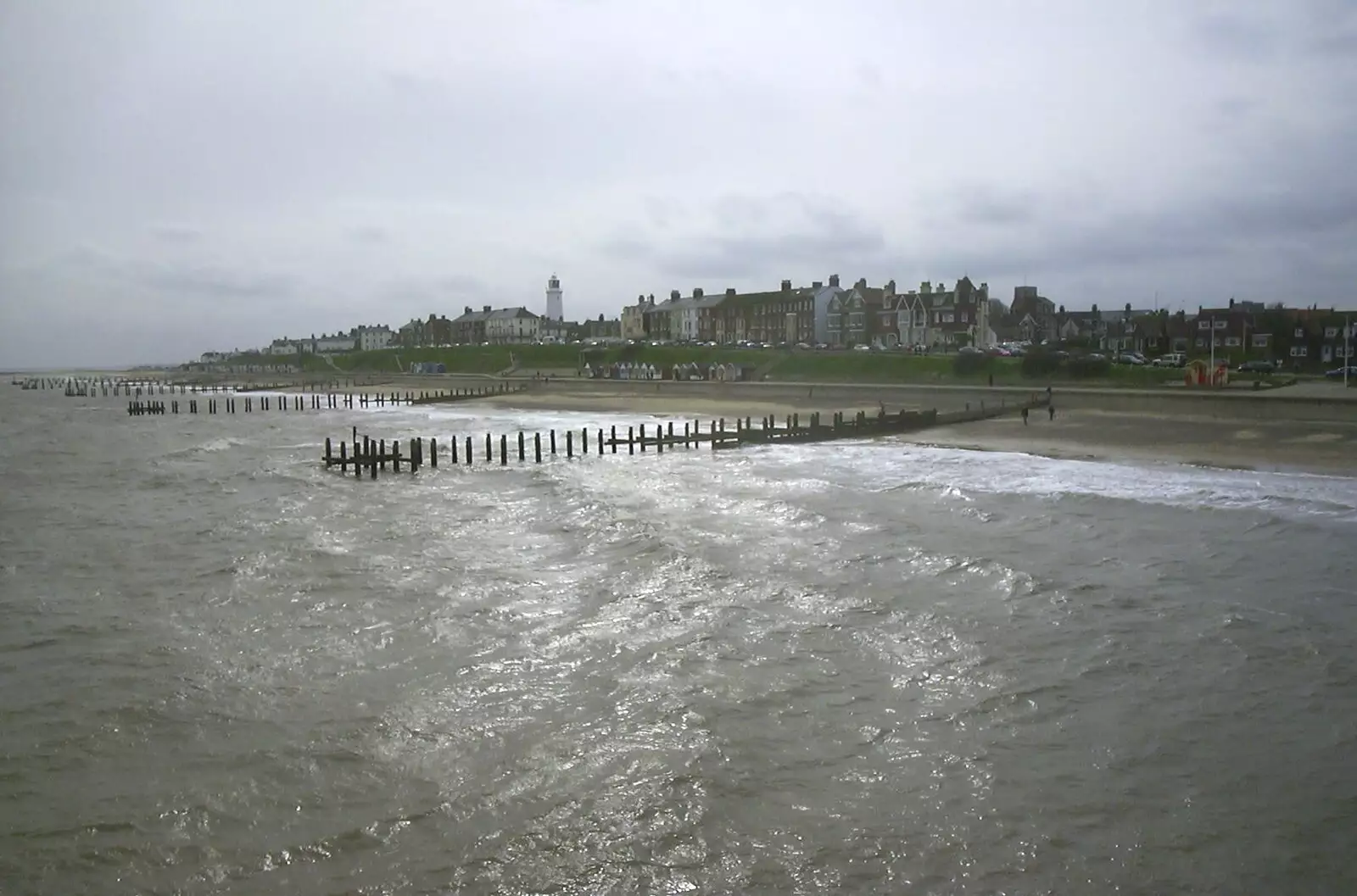 A view of Southwold from the pier, from Moping in Southwold, Suffolk - 3rd April 2004