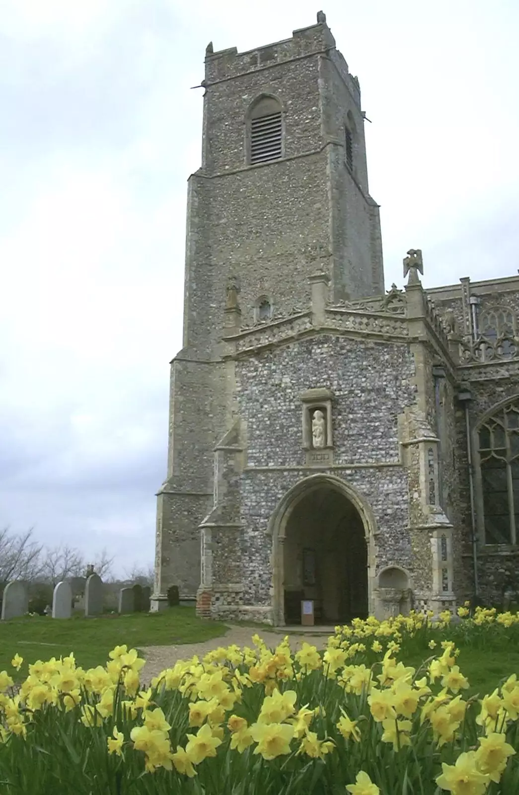 Blythburgh Church, from Moping in Southwold, Suffolk - 3rd April 2004