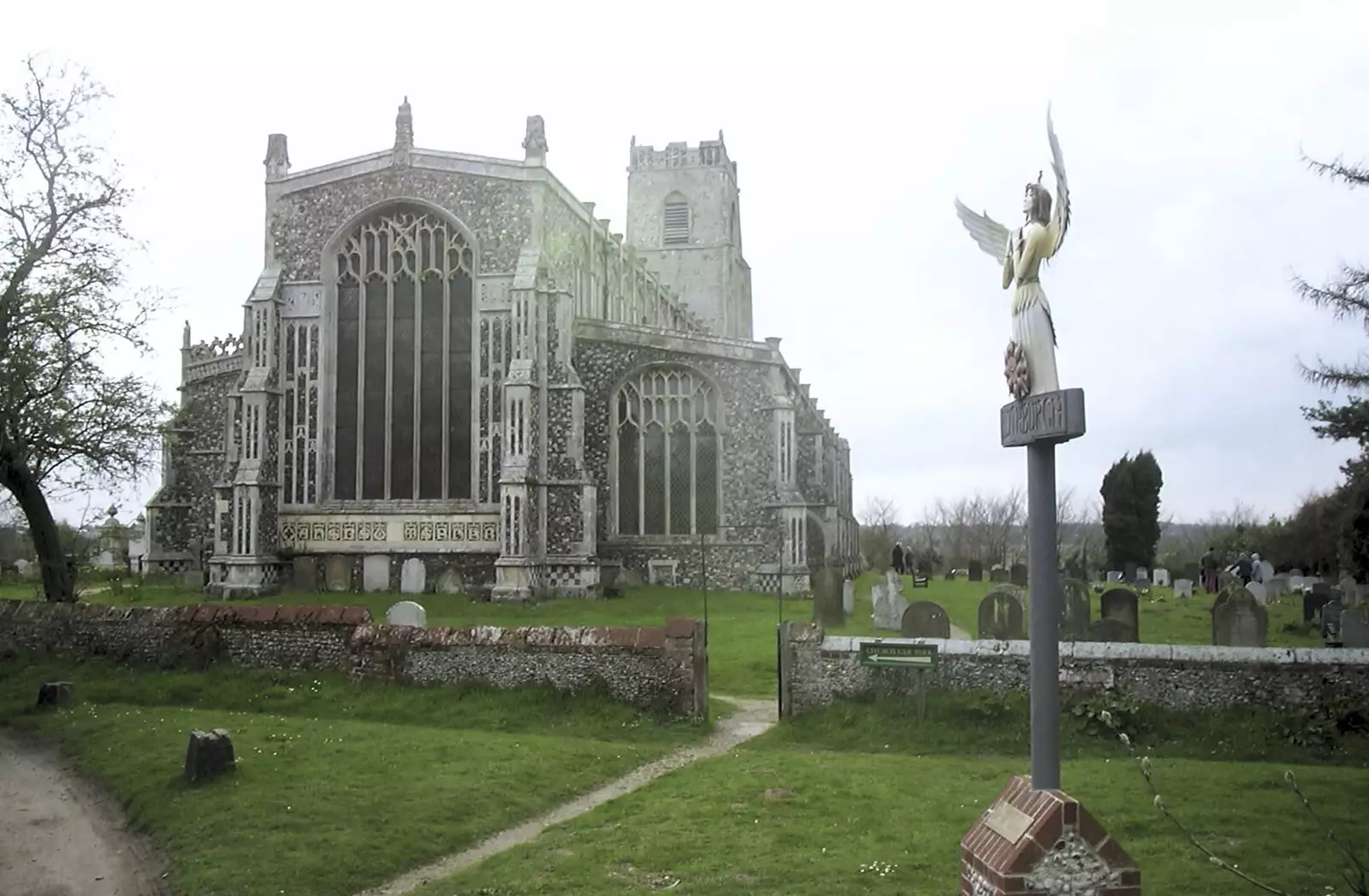 Blythburgh's Holy Trinity Church, from Moping in Southwold, Suffolk - 3rd April 2004