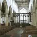 Inside Blythburgh church, Moping in Southwold, Suffolk - 3rd April 2004