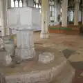 The Mediaeval font in Holy Trinity, Moping in Southwold, Suffolk - 3rd April 2004