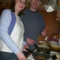 Jackie and Andy cook their 'special' burgers, Jess's Post-Birthday Barbeque and a Walk Around Pulham - 4th April 2004