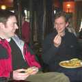 Wednesday and Thursday: The BSCC Season Opens, and Stuff Happens, Suffolk - 9th April 2004, In the Green Dragon, Cambridge, Duncan eats a chip
