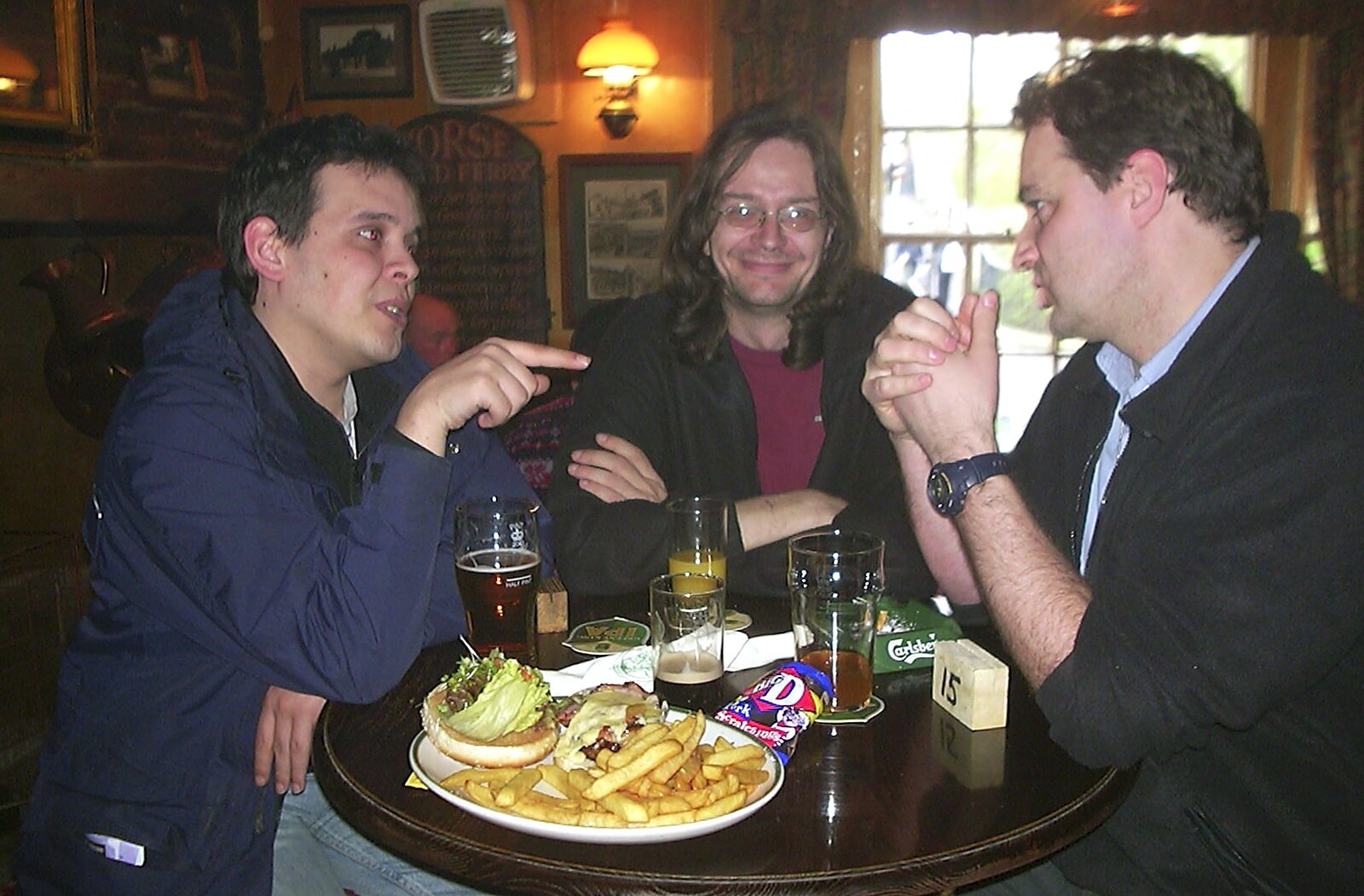 Hani, Richard Panton and Dan from Wednesday and Thursday: The BSCC Season Opens, and Stuff Happens, Suffolk - 9th April 2004