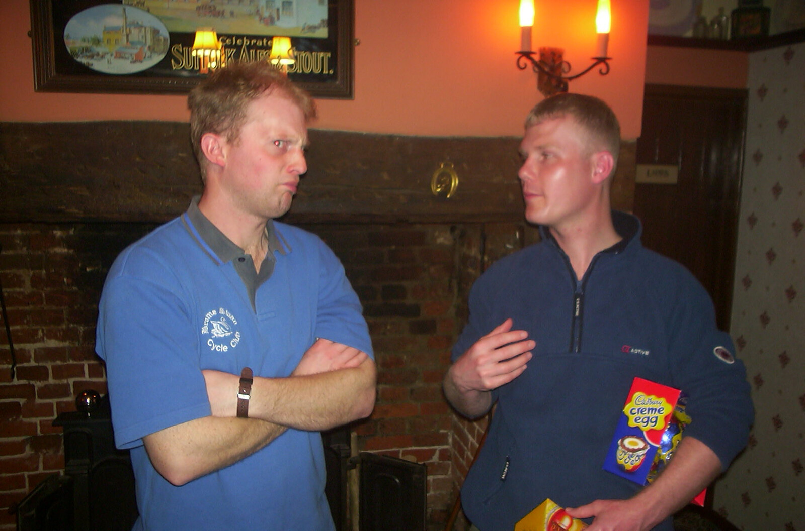 An unsure Paul, with Mikey P from Wednesday and Thursday: The BSCC Season Opens, and Stuff Happens, Suffolk - 9th April 2004