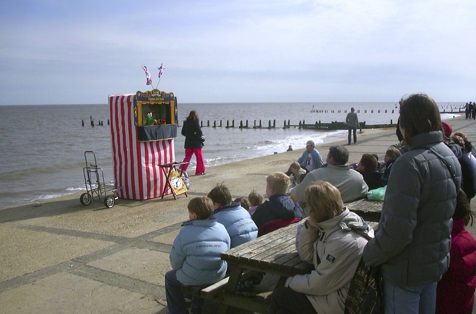 There's Punch and Judy on the beach from A Trip to Sunny Southwold, Suffolk - 12th April