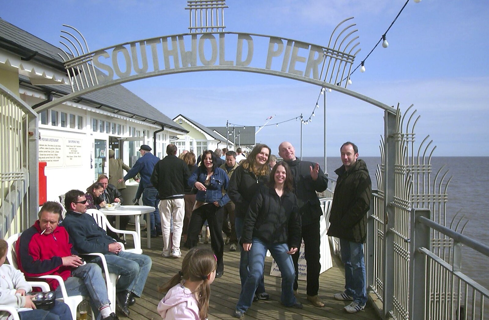 Under the pier sign from A Trip to Sunny Southwold, Suffolk - 12th April