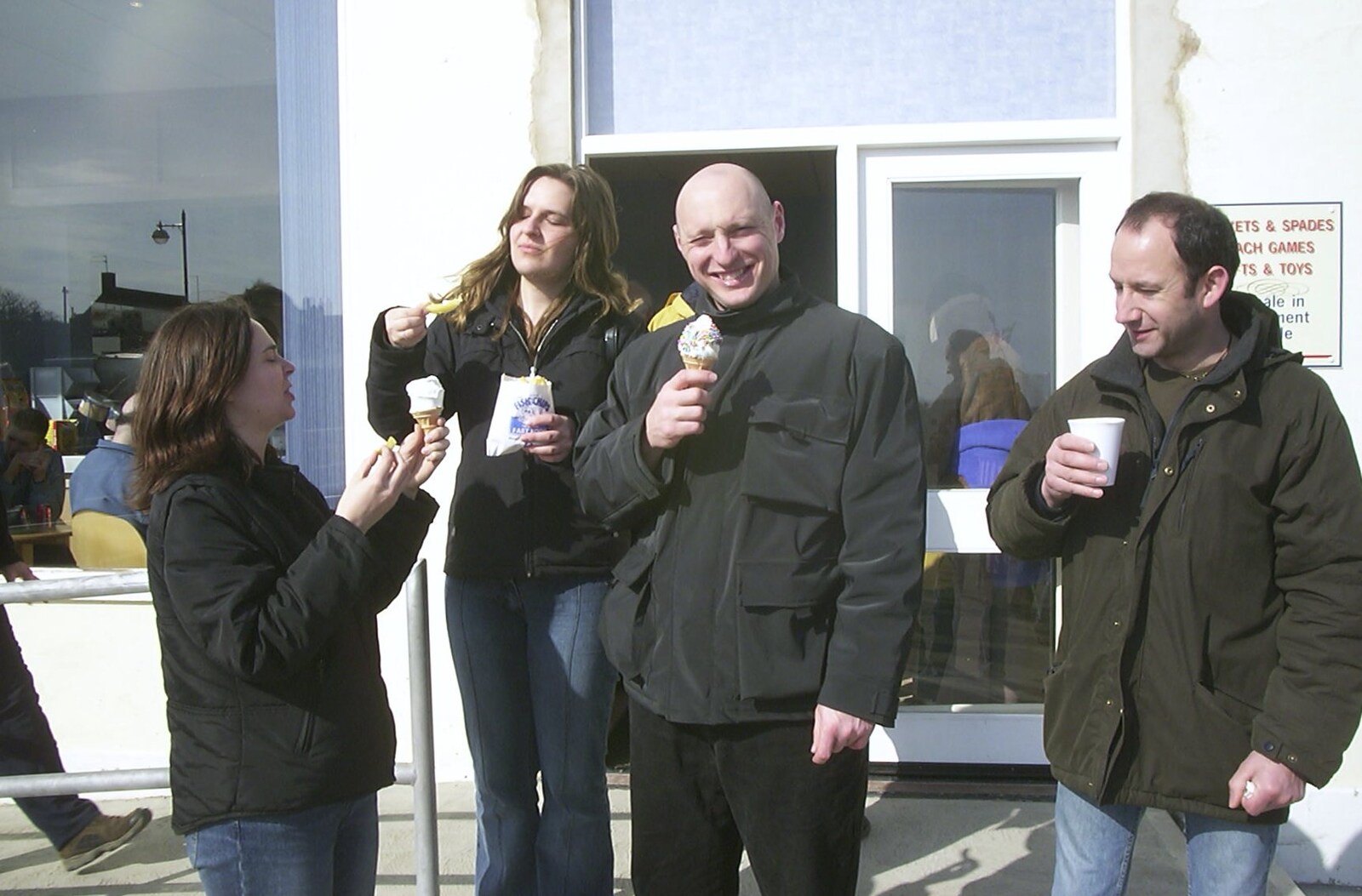 Ice cream, chips and coffee from A Trip to Sunny Southwold, Suffolk - 12th April