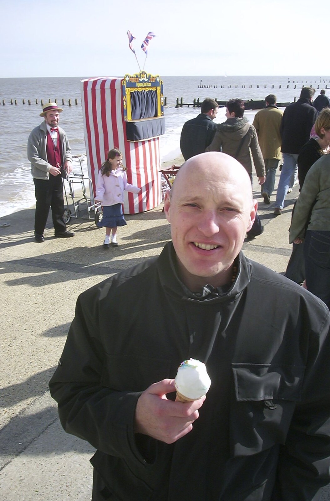 Gov has licked all his sprinkles off from A Trip to Sunny Southwold, Suffolk - 12th April