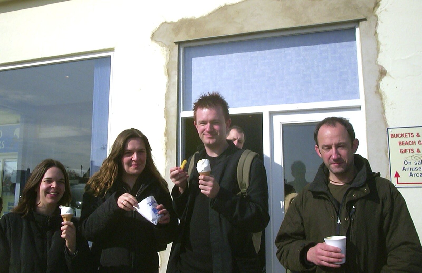 Nosher's got an ice cream too from A Trip to Sunny Southwold, Suffolk - 12th April