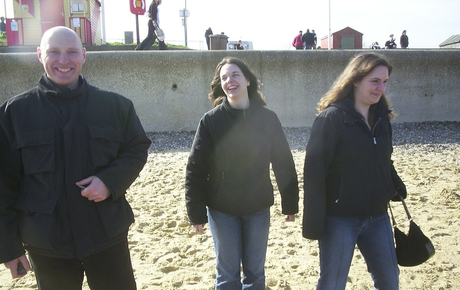 Gov, Jen and Jess from A Trip to Sunny Southwold, Suffolk - 12th April