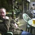 A Trip to Sunny Southwold, Suffolk - 12th April, DH in the beer garden of the Nelson in Southwold