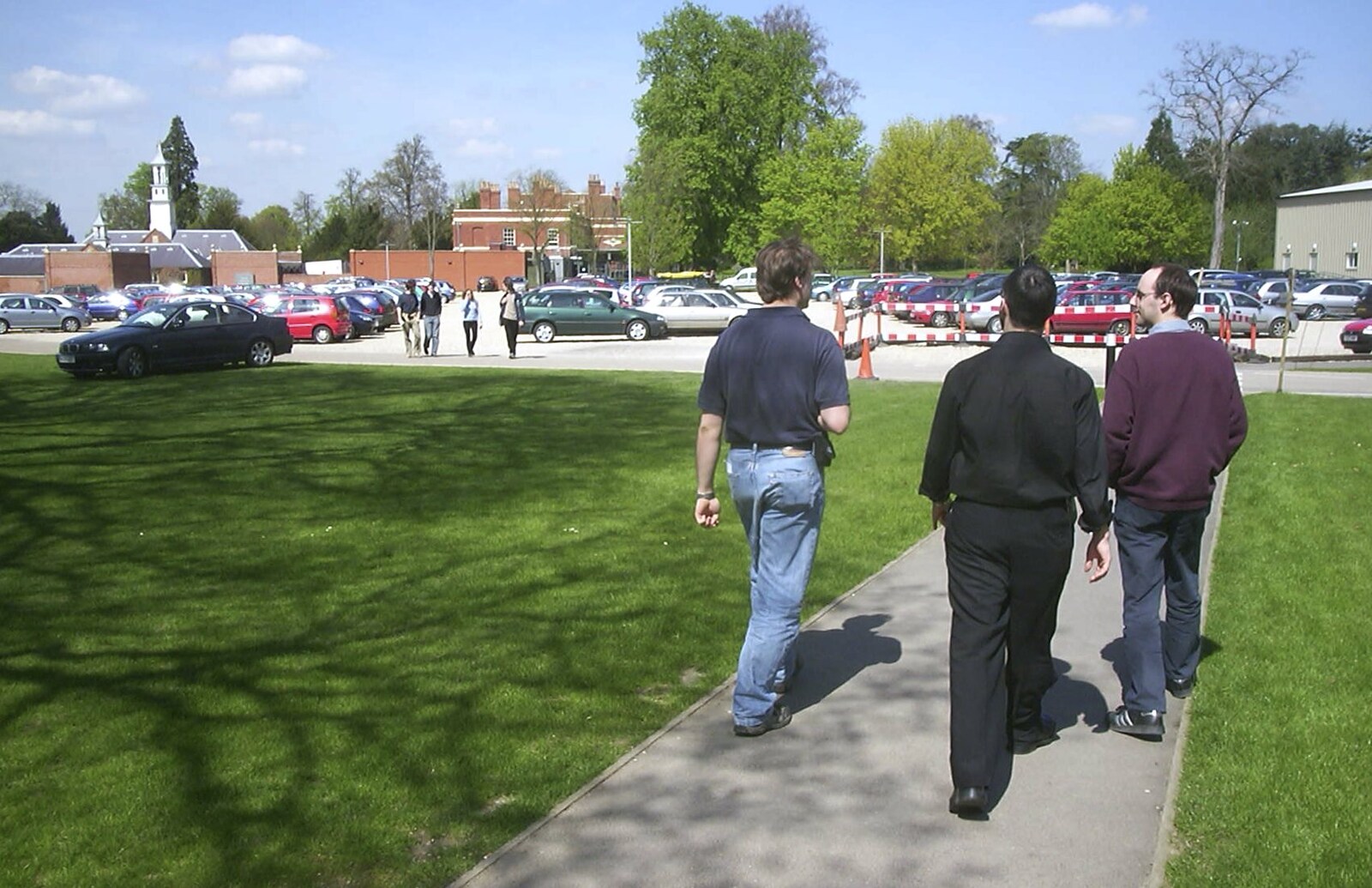 We wander off across the car park from A Trigenix Trip to the Sanger Centre, Hinxton, Cambridgeshire - 23rd April 2004