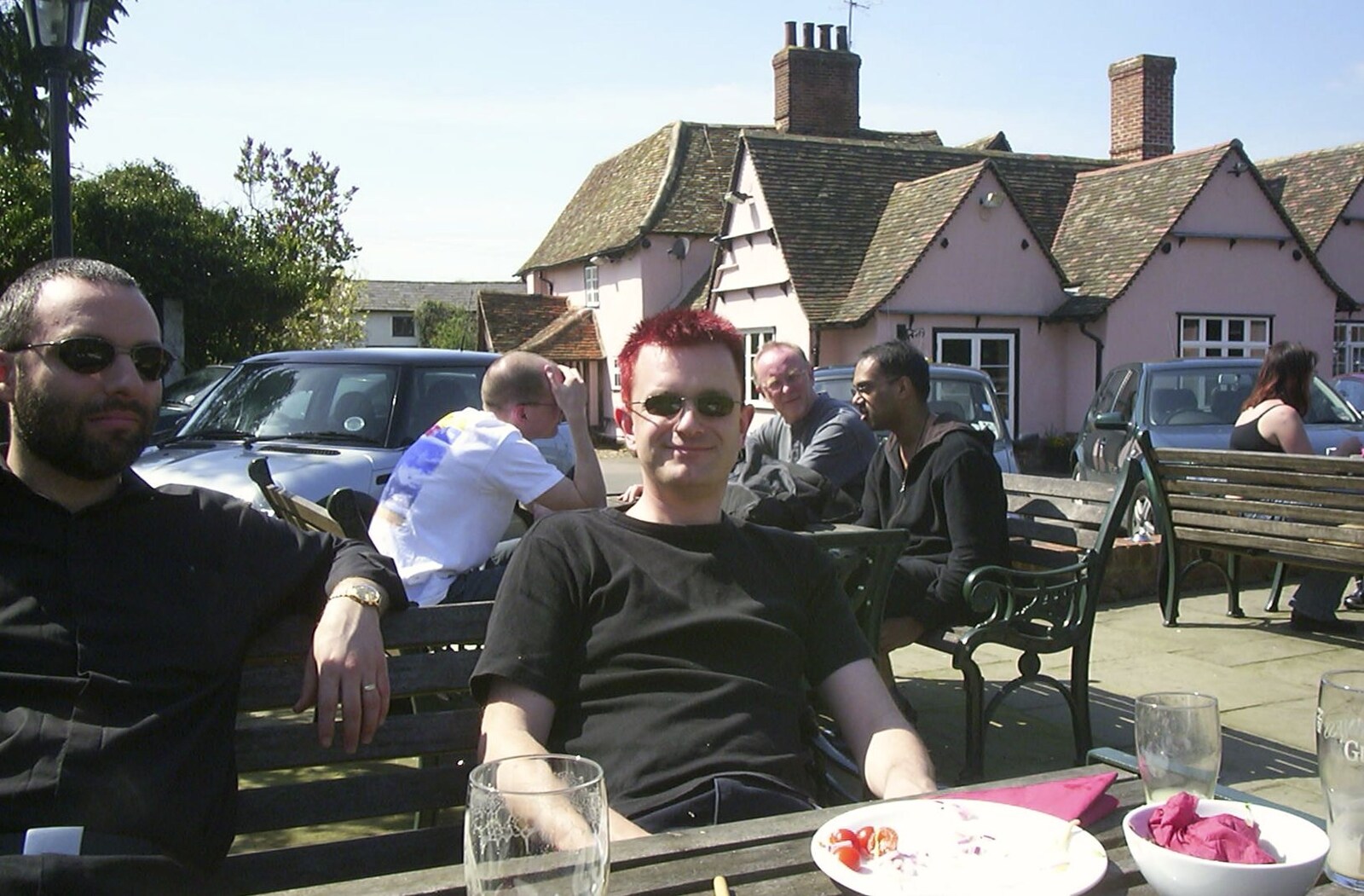 Nosher's new red hair from A Trigenix Trip to the Sanger Centre, Hinxton, Cambridgeshire - 23rd April 2004