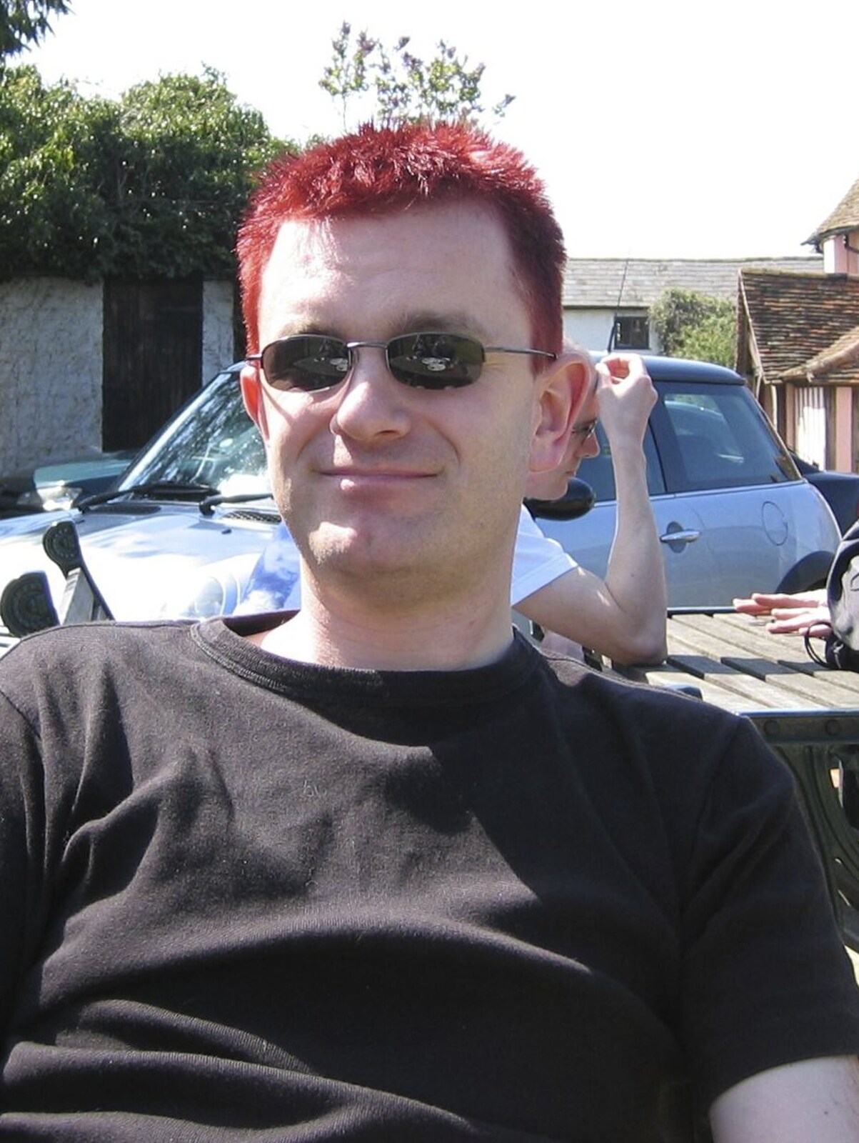 The purple hair again from A Trigenix Trip to the Sanger Centre, Hinxton, Cambridgeshire - 23rd April 2004