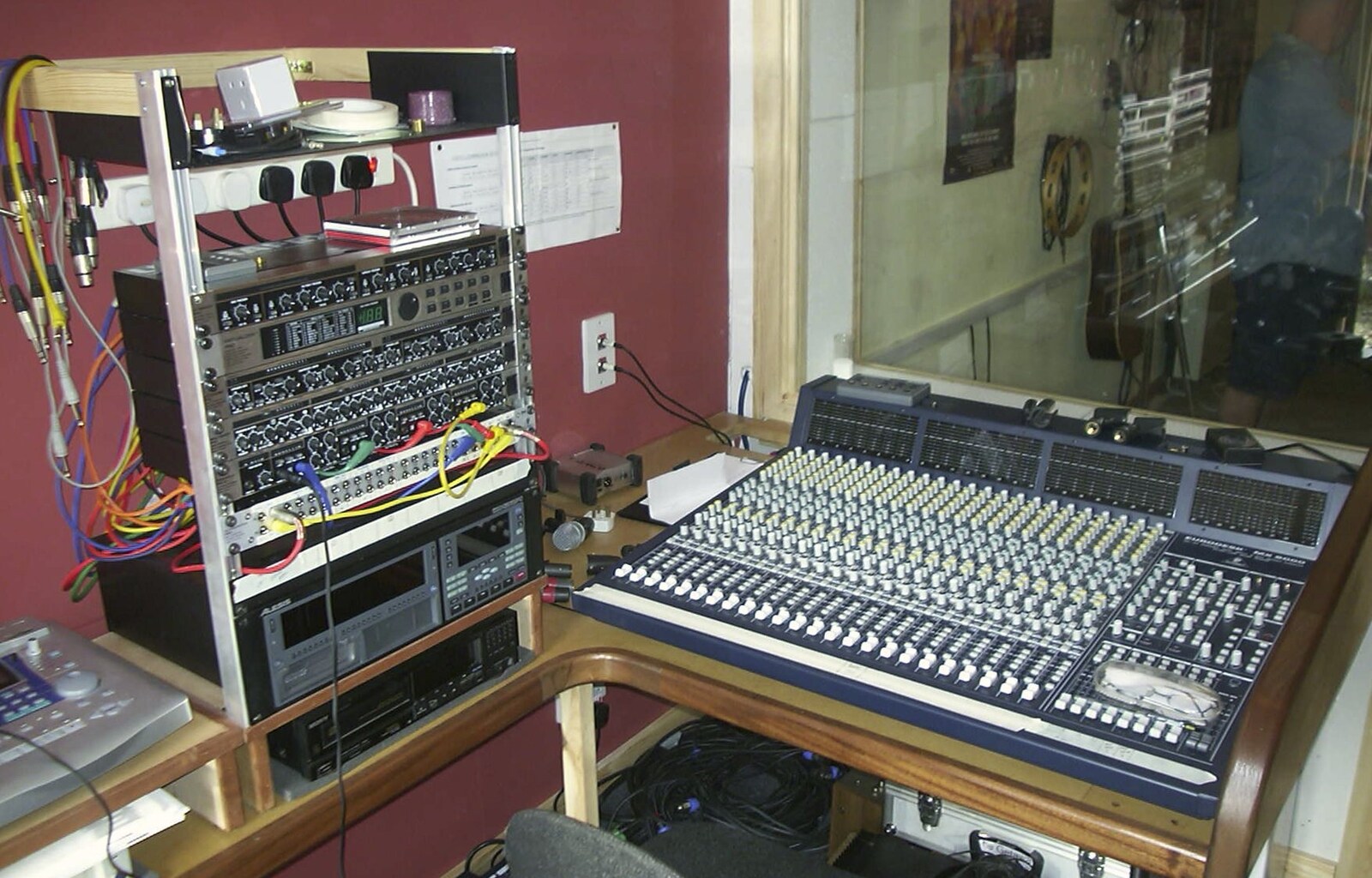 The mixing desk is ready from The BBs Recording Session, Eye, Suffolk - 25th April 2004