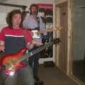 Max does some twanging, The BBs Recording Session, Eye, Suffolk - 25th April 2004