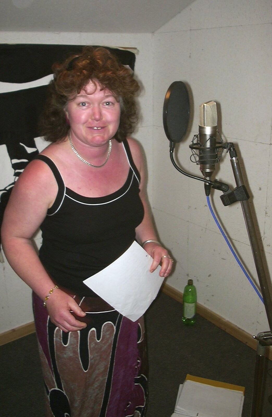 Jo does her vocals from The BBs Recording Session, Eye, Suffolk - 25th April 2004