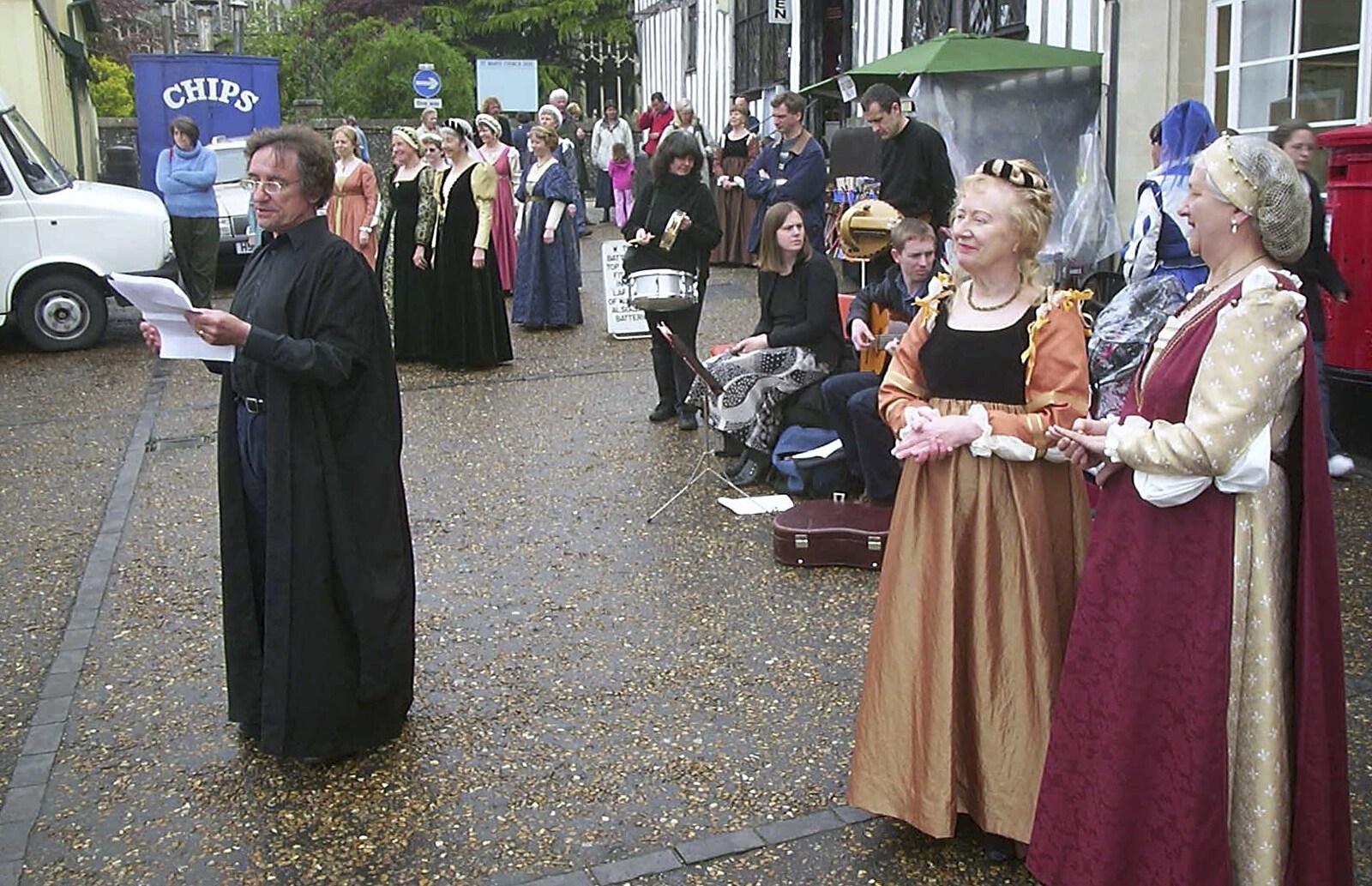 An announcement is made from Badminton Sprogs and The Skelton Festival, Diss, Norfolk - 1st May 2004