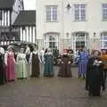 The dancers surround the orator in a circle, Badminton Sprogs and The Skelton Festival, Diss, Norfolk - 1st May 2004