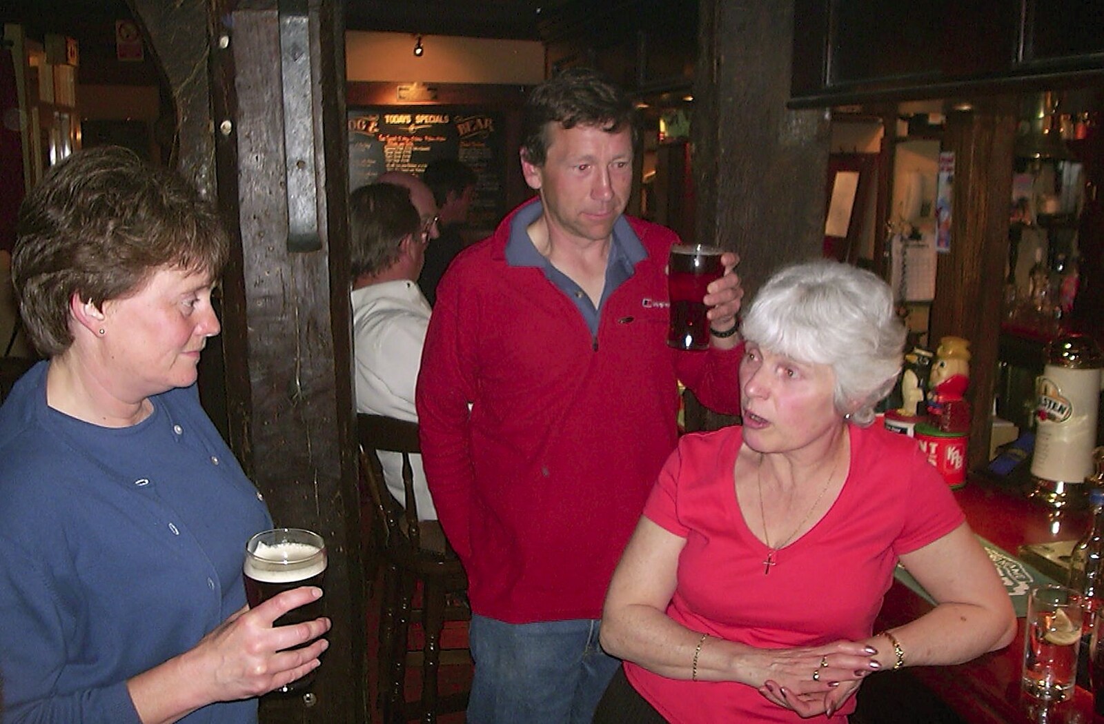 At the bar from The BSCC Annual Bike Ride, Lenham, Kent - 8th May 2004