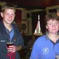 The Boy Phil and Pippa in The Vine Inn, Tenterden, The BSCC Annual Bike Ride, Lenham, Kent - 8th May 2004