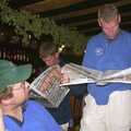 The BSCC Annual Bike Ride, Lenham, Kent - 8th May 2004, The Boy Phil and Bill read a 'newspaper'