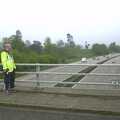 The BSCC Annual Bike Ride, Lenham, Kent - 8th May 2004, Gov pretends to be a traffic rozzer on a bridge over the M20