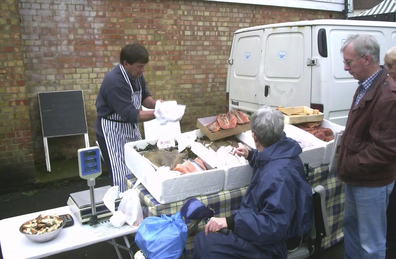 A fish stall, from A Trip Around Leeds Castle, Maidstone, Kent - 9th May 2004