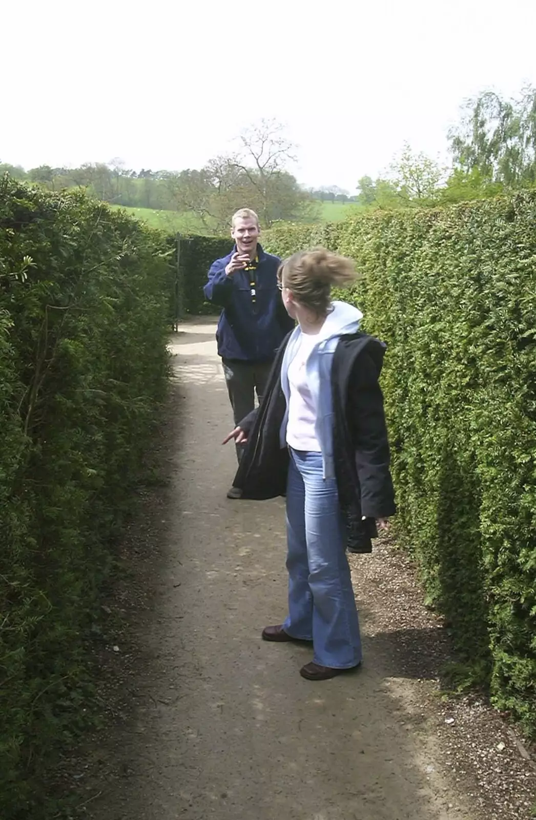 Bill catches up with Suey, from A Trip Around Leeds Castle, Maidstone, Kent - 9th May 2004