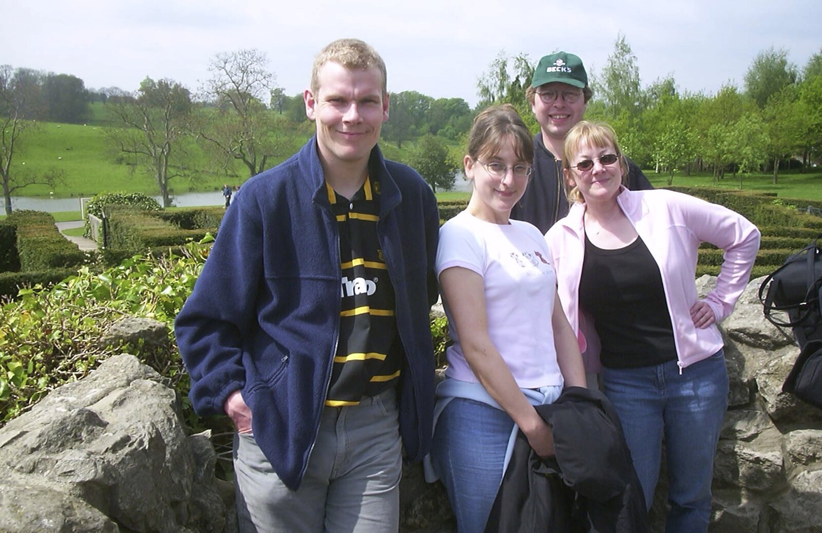 up on the hill from A Trip Around Leeds Castle, Maidstone, Kent - 9th May 2004