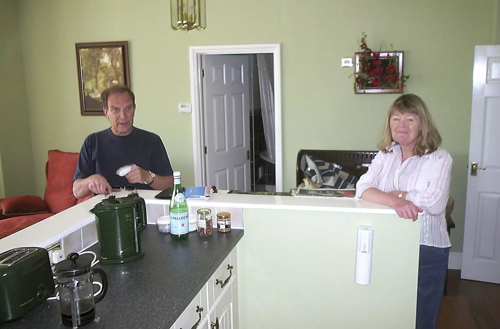 Mike and Mother in their apartment, from Mother and Mike Visit, Aldringham, Suffolk - 26th May 2004