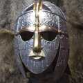 The reproduction of the famous Sutton Hoo helmet, Mother and Mike Visit, Aldringham, Suffolk - 26th May 2004