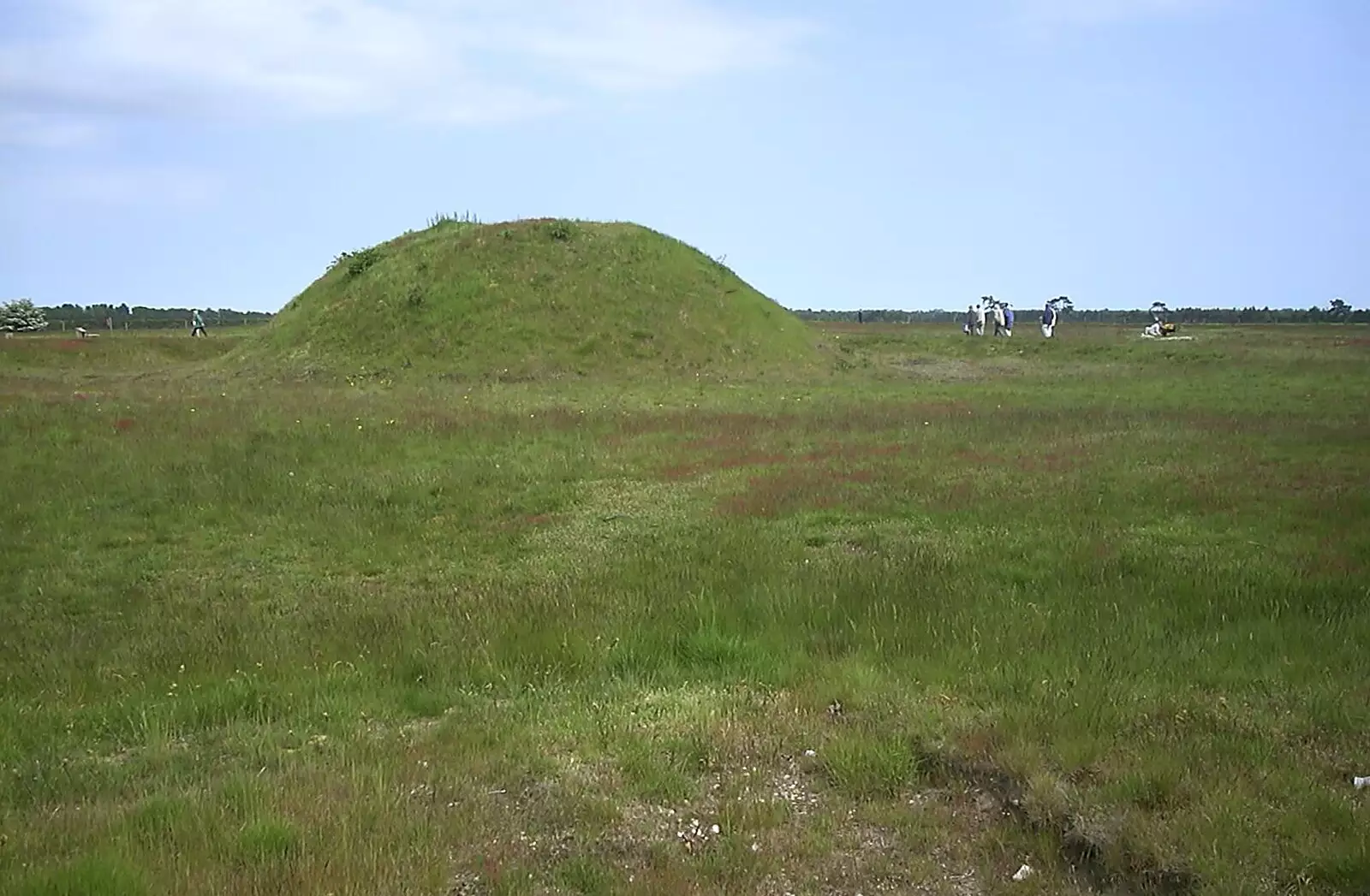 One of the Sutton Hoo mounds, from Mother and Mike Visit, Aldringham, Suffolk - 26th May 2004