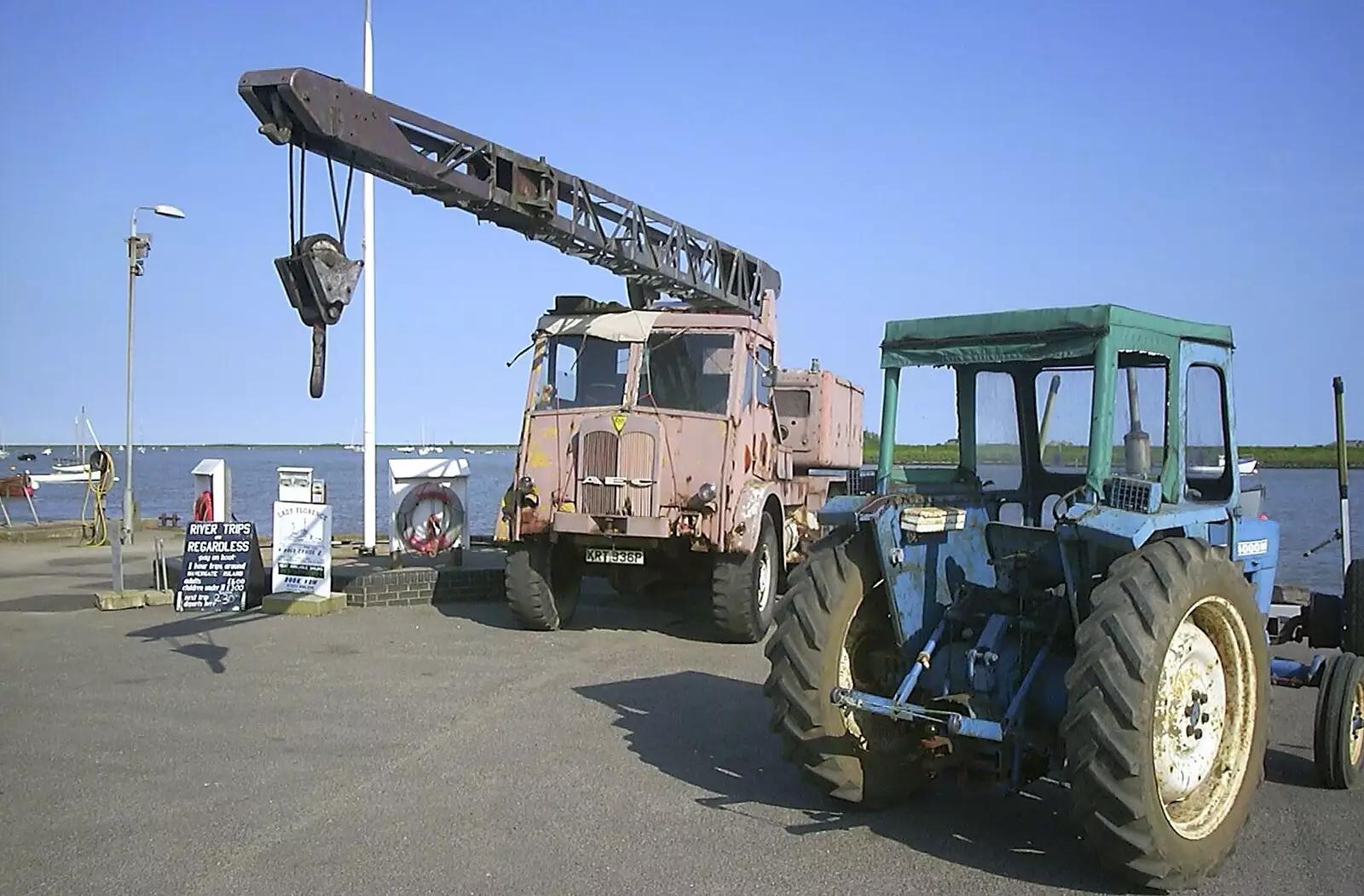 An ancient crane on the quay at Orford, from Mother and Mike Visit, Aldringham, Suffolk - 26th May 2004